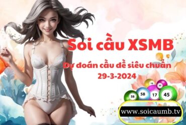 Soi cau XSMB 29-3-2024 VIP